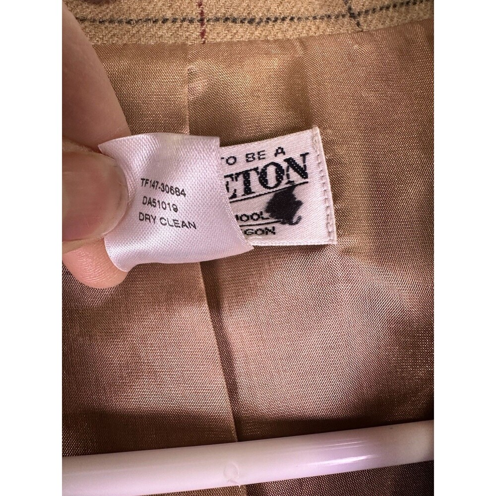 Pendleton Checkered Virgin Wool Jacket Zip Front … - image 6